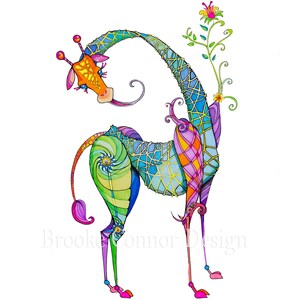 Giraffey McAffee the happy giraffe