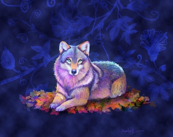 Woofie el lobo en el bosque