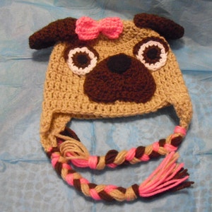 Pug Baby Hat-Darling, Exceptionally Sweet, Smiles from all! image 1