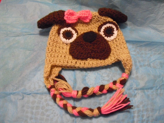 Pug Baby Hat-Darling, Exceptionally Sweet, Smiles from all!