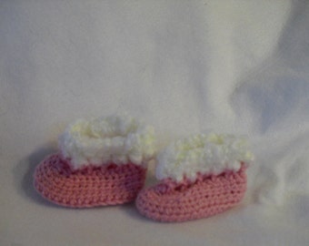 Baby UGs Crochet Pink Booties