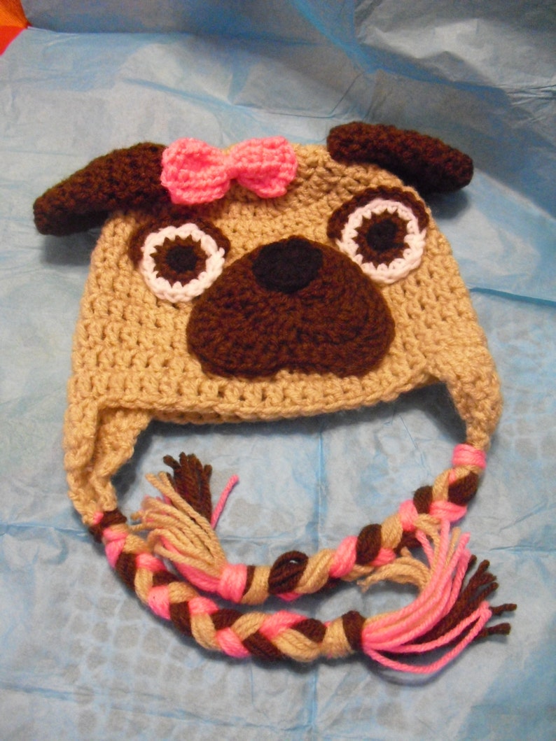 Pug Baby Hat-Darling, Exceptionally Sweet, Smiles from all! image 2