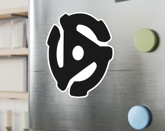 45 RPM Spider Adapter Music Sticker - Choose from 4 Sizes