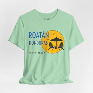 Roatán Honduras T-Shirt (Beach) in 9 Colors for Vacation, Travel, Spring Break, Girl Trips, Family Reunions, Gifts and more