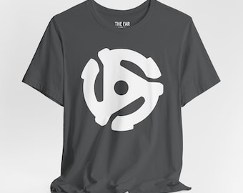 45 RPM Spider Adapter Music Unisex Shirt - Choose from 12 Colors