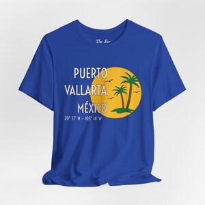 Puerto Vallarta Mexico T-Shirt (Palms) in 10 Colors for Vacation, Travel, Spring Break, Girl Trips, Family Reunions, Gifts and more