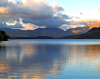 On the Banks of Kylemore Lake- fine art print, Ireland photography, landscape, fine art photography, mountain photo, home decor, wall art
