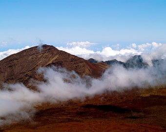 Lying Dormant in the Clouds- Haleakala photography- fine art print- fine art photography- volcano photography- wall art- home decor- Hawaii