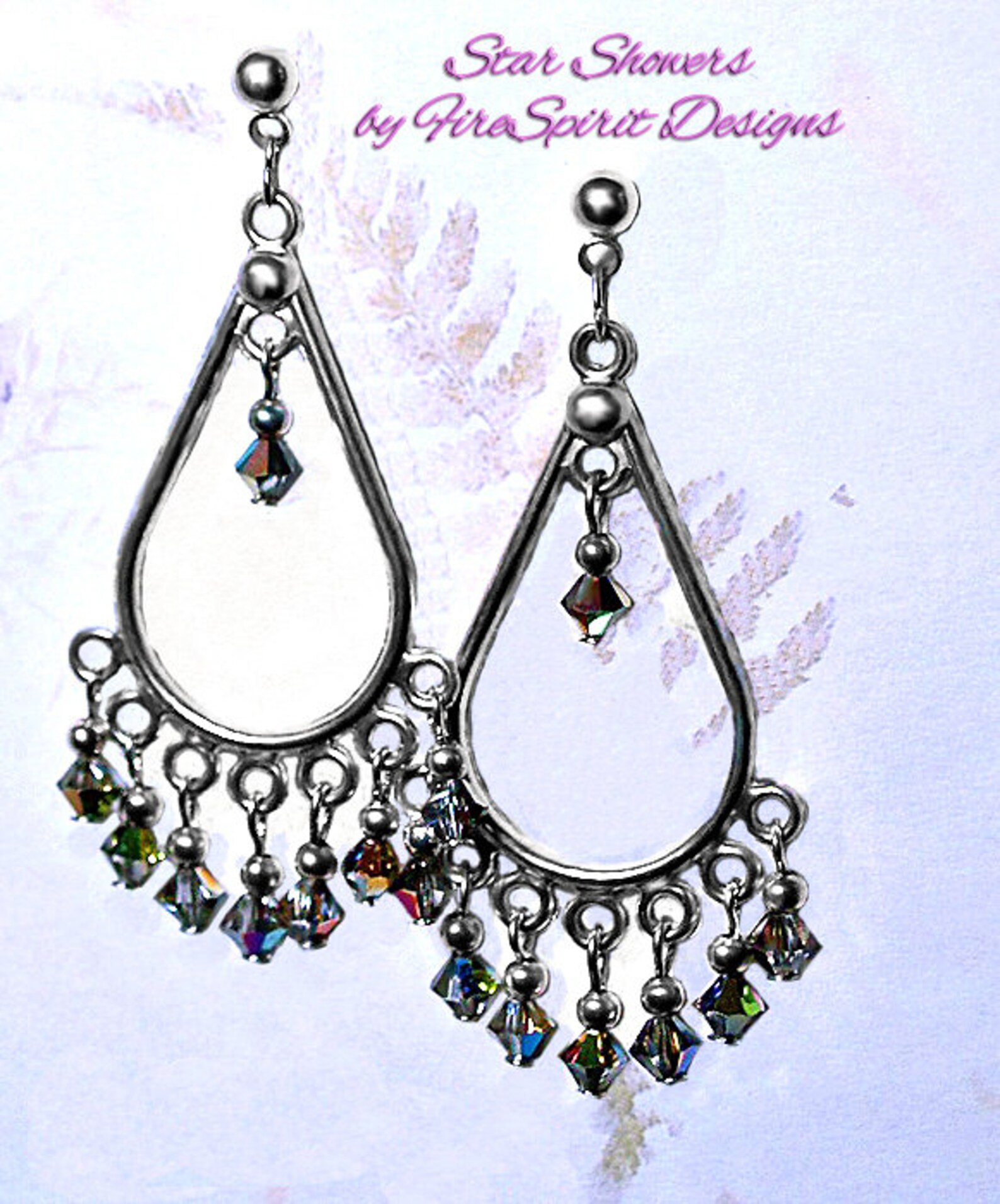 Star Showers OOAK Earrings Handmade Earrings Beaded Etsy