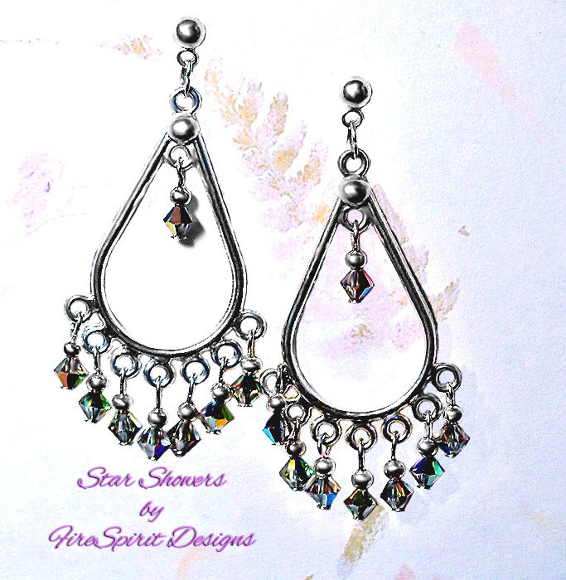 Star Showers OOAK Earrings Handmade Earrings Beaded Etsy