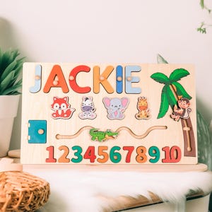 Custom Baby Name Puzzle, Personalized Kids Busy Board, Early Learning Puzzle, Birthday Gift for kids, Baby Room Decor, 1st Christmas Gifts.Ideal for birthdays, full-moon celebrations, holidays, or baby parties. Optional gift wrapping, personalised engraving, and display stands combine practicality with sentimental value, also serving as nursery décor.
