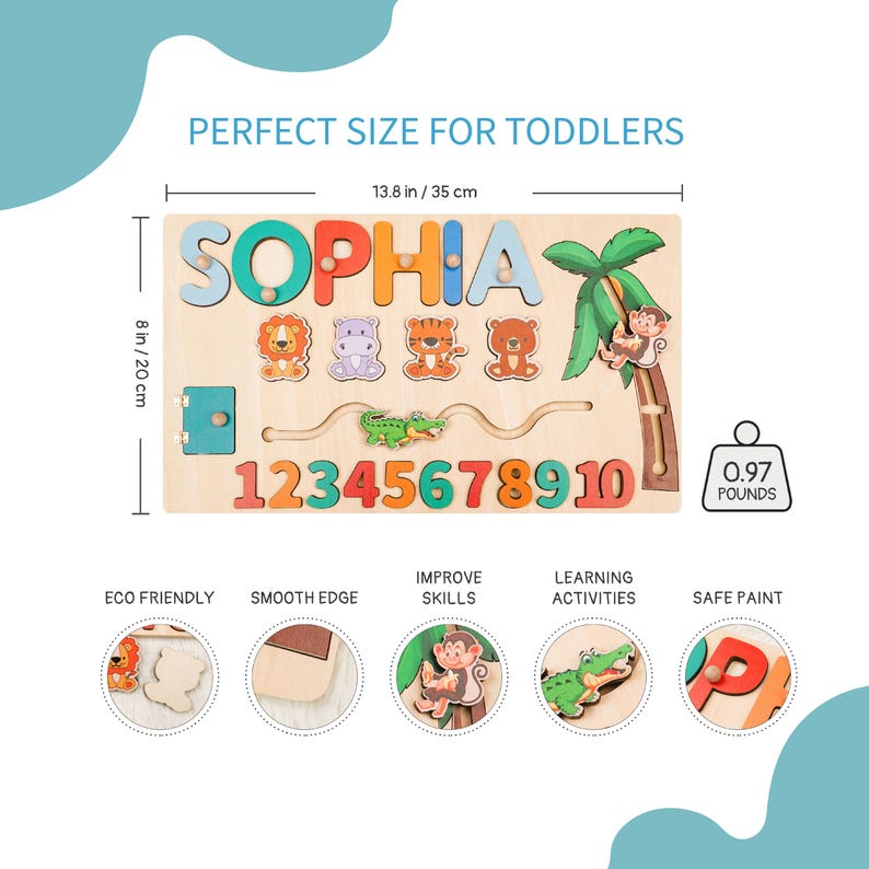Custom Baby Name Puzzle, Personalized Kids Busy Board, Early Learning Puzzle, Birthday Gift for kids, Baby Room Decor, 1st Christmas Gifts.Ideal for birthdays, full-moon celebrations, holidays, or baby parties. Optional gift wrapping, personalised engraving, and display stands combine practicality with sentimental value, also serving as nursery décor.