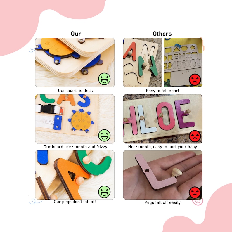 Custom Baby Name Puzzle, Personalized Kids Busy Board, Early Learning Puzzle, Birthday Gift for kids, Baby Room Decor, 1st Christmas Gifts.Ideal for birthdays, full-moon celebrations, holidays, or baby parties. Optional gift wrapping, personalised engraving, and display stands combine practicality with sentimental value, also serving as nursery décor.