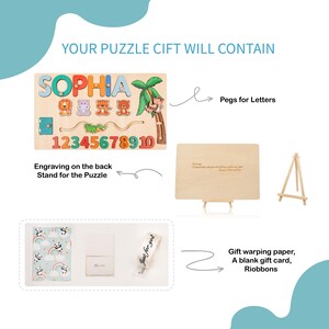 Custom Baby Name Puzzle, Personalized Kids Busy Board, Early Learning Puzzle, Birthday Gift for kids, Baby Room Decor, 1st Christmas Gifts.Ideal for birthdays, full-moon celebrations, holidays, or baby parties. Optional gift wrapping, personalised engraving, and display stands combine practicality with sentimental value, also serving as nursery décor.