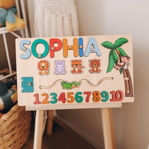 Custom Baby Name Puzzle, Personalized Kids Busy Board, Early Learning Puzzle, Birthday Gift for kids, Baby Room Decor, 1st Christmas Gifts.Ideal for birthdays, full-moon celebrations, holidays, or baby parties. Optional gift wrapping, personalised engraving, and display stands combine practicality with sentimental value, also serving as nursery décor.