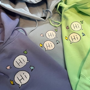 Heartstopper speech bubble embroidered Sweater - Jumper - Hoodie