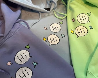 Heartstopper speech bubble embroidered Sweater - Jumper - Hoodie