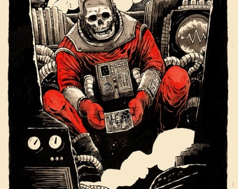 Mad Rush // Philip Glass inspired Illustration Print