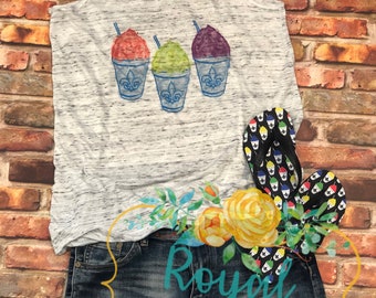 Snowball Watercolor // snoball // summer snowcone // New Orleans snoball // snowball shirt