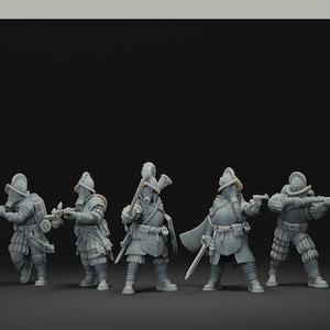 Papal Squad - 3D gedruckte Miniatur - Wargaming - Trench Grimdark