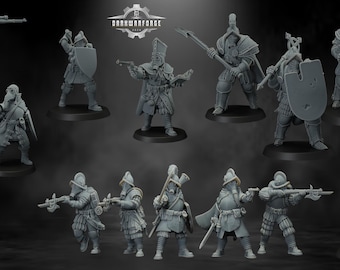 Papal Antioch Warband - miniatura stampata in 3D - Wargaming - Trench Grimdark