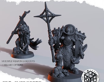 Naval Priest - Miniatura stampata in 3D - Wargaming - Trench Grimdark