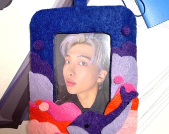 Bts inspired felt photocard holder