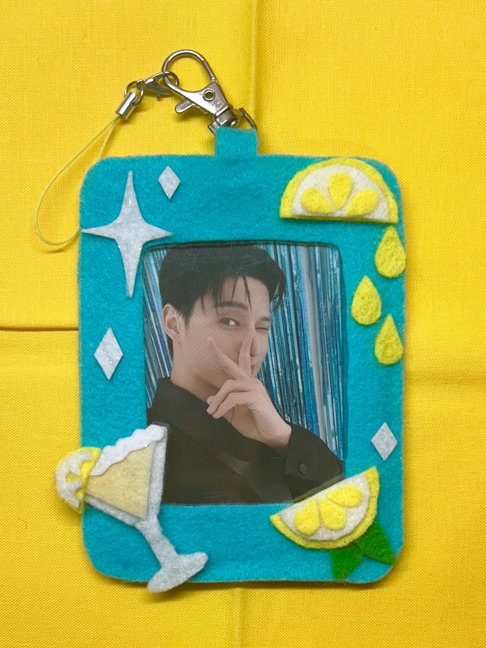 Lemon Drop Inspired Felt Photocard Holder - Etsy