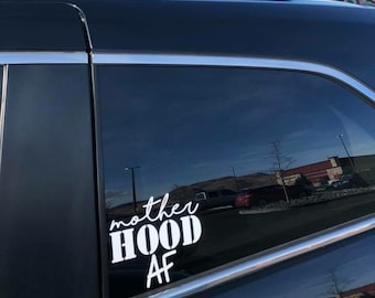 Motherhood AF, Car Decal, Mom Life, Mom Decal, Van Decal, Vinyl Decal, Mom Gift, Gift for her, gift for mom, funny motherhood, mom humor
