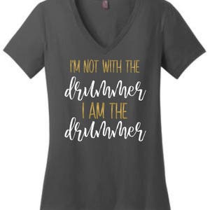 Girl Drummer, Graphic Tee, Drummer Tee, Funny Shirt, Musician, Drummer, Drum Shirt, Women&#39;s Tee, T-Shirt, Musician Shirt, Plus Size