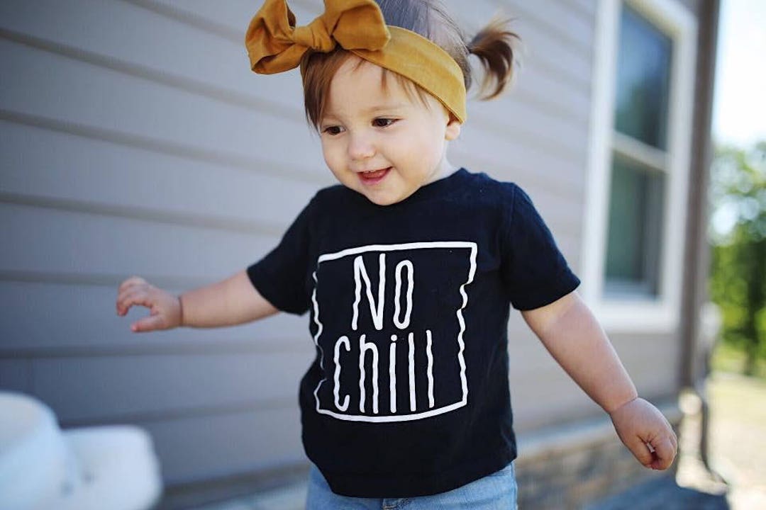 No Chill Funny Kid's Trendy Tee or Bodysuit Baby Toddler - Etsy