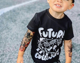 Back to School, Future Tattoo Collector Tee, Inked Kid Tee, Tattoos Rock n Roll Shirt for kids, School Clothes, Future Career Tee for Kids