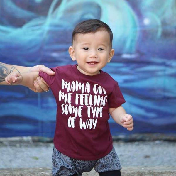 Mama Got Me Feeling, Funny Kids Shirt, Mama Love, Mamas Boy, Boy Clothes, Baby Boy, Toddler Boy, Trendy kids tee, graphic tee, hipster baby