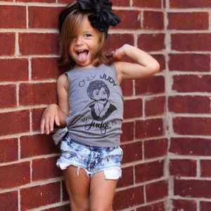 Don't Judge Me, *BLACK INK ONLY* Only Judy Can Judge Me, Kid's Trendy Tee Or Bodysuit Baby Toddler Boy Girl Clothing image 6