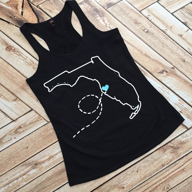 Best Friend Matching Shirts BFF Long Distance Going Away College gift any STATE or COUNTRY Tank Top Plus Sizes Texas Florida Bestie tanks image 2