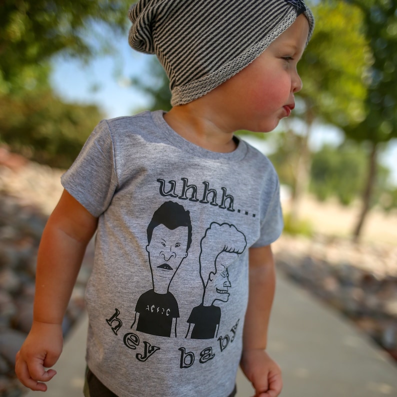 Hey Baby, Beavis, Butthead, Funny 90s Shirt, 90s Kid, Graphic Tee, Trendy Kids Clothes, Toddler Shirt, Boy Clothes, Girl Clothes, T-Shirt 