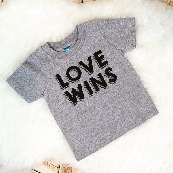 LOVE Wins dump Trump rainbow marriage equality gay marriage support tee t shirt sassy girls boys hipster Shirt Bodysuit Infant or Toddler