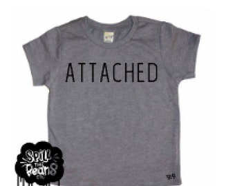 Attached Kid, Attachment Parenting, Attached baby, Kids graphic tee, Funny Kids Tee, Kids clothes, baby boy, baby girl, Toddler Shirt