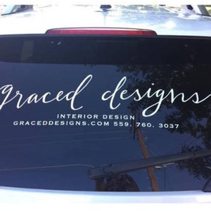 Your Logo on a Decal-Custom Car Decal-Small Shop-Business Owner Sticker-Custom Retailer Decal-Business Branding, Brand, Advertisement Decals