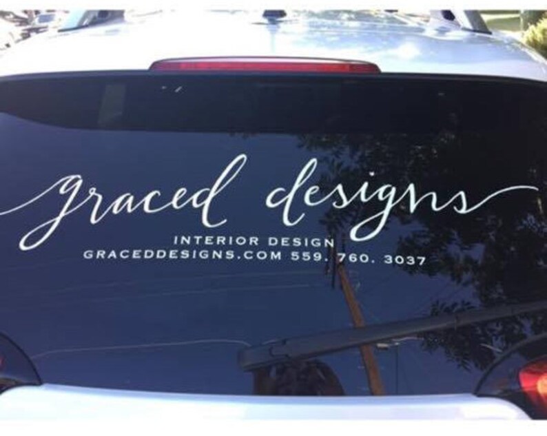 Your Logo on a Decalcustom Car Decalsmall Shopbusiness Etsy