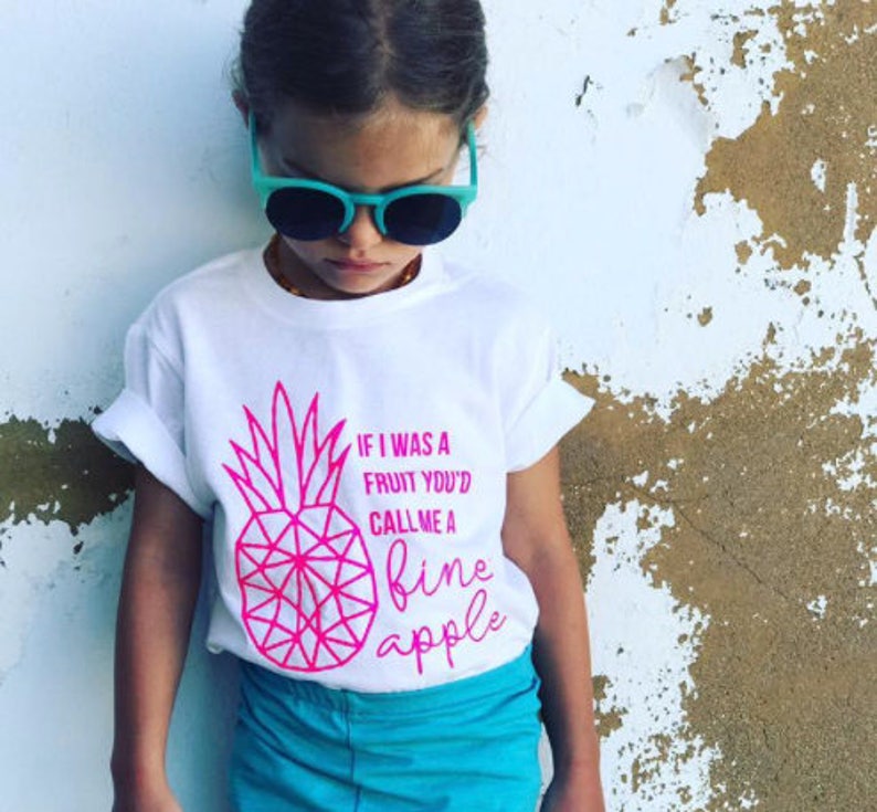Fineapple Funny Kids Tee Funny Toddler Tee Kids Tee Trendy Etsy