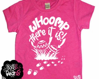 Pâques chemise d’enfant, Whoomp là il s’agit, Egg Hunt, chemise drôle, garçon Tee, chemise de la jeune fille, sexe neutre T-Shirt Tee premier Pâques Body Tee