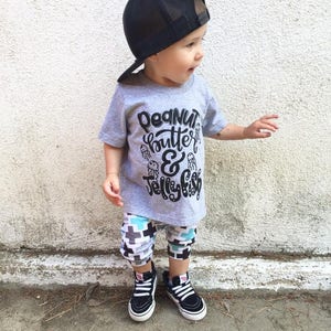 Peanut Butter And Jelly Fish Kid's Trendy Tee Or Bodysuit Baby Toddler Boy Girl Unisex Clothing