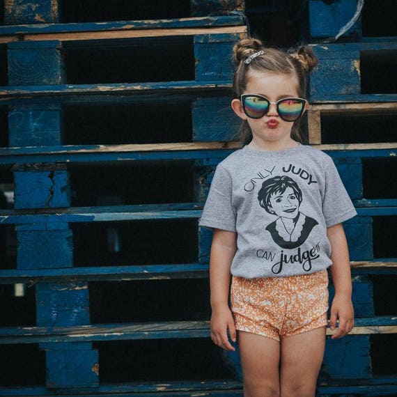 Don't Judge Me,  *BLACK INK ONLY* Only Judy Can Judge Me, Kid's Trendy Tee Or Bodysuit Baby Toddler Boy Girl Clothing