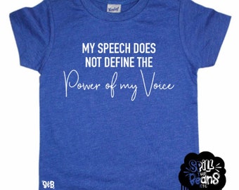 My Speech does not determine the Power of my Voice Joe Biden 46th President Tee Anti-Trump Shirt Speech Impediment Kids Tee Dump Trump shirt