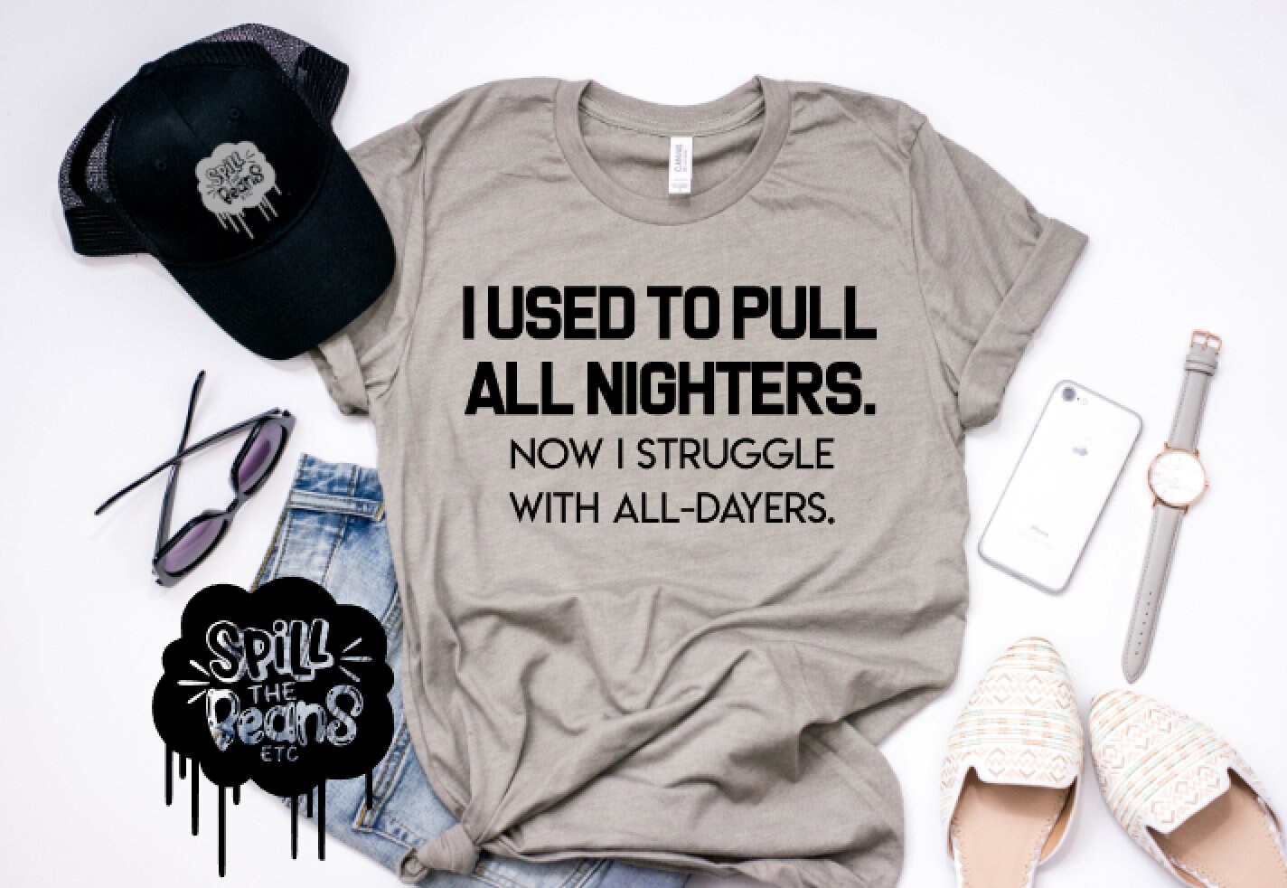 Used To Pull All Nighters Struggle With All Dayers Funny | Etsy