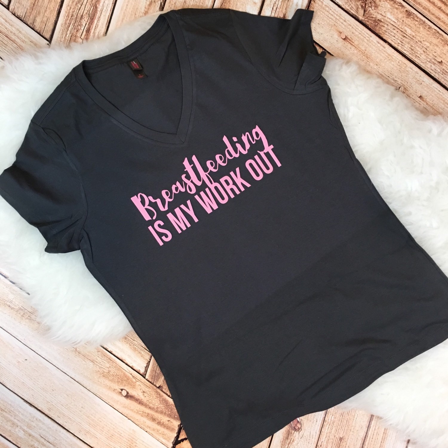 Breastfeeding is my Workout gym fit mom bun mamalife top knot Etsy
