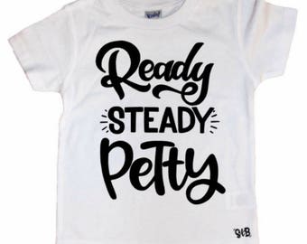 Ready Steady Petty Kid's Trendy Tee Or Bodysuit Baby Toddler Boy Girl Clothing