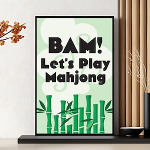 Mahjong Poster - Playful Wall Decor For Game Lovers - BAM!