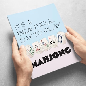 Mahjong Poster - Playful Wall Decor For Game Lovers - It&#39;s A Beautiful Day